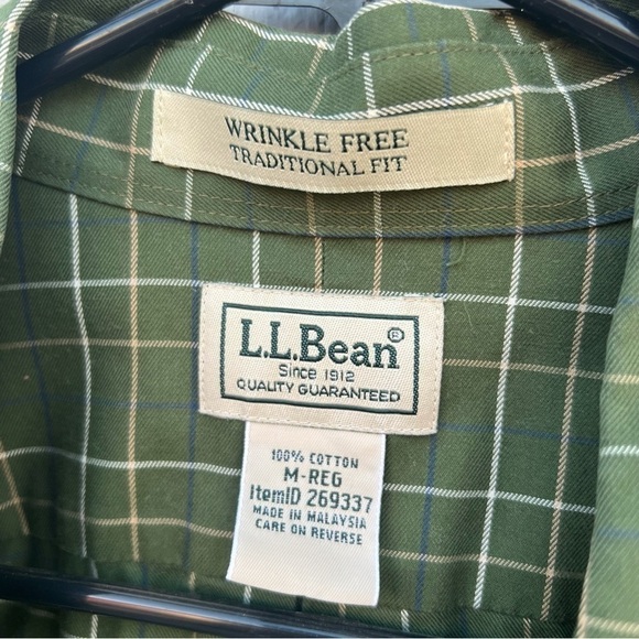 LL Bean Wrinkle Free Traditional Fit Men’s Long Sleeve Shirt - Picture 4 of 6